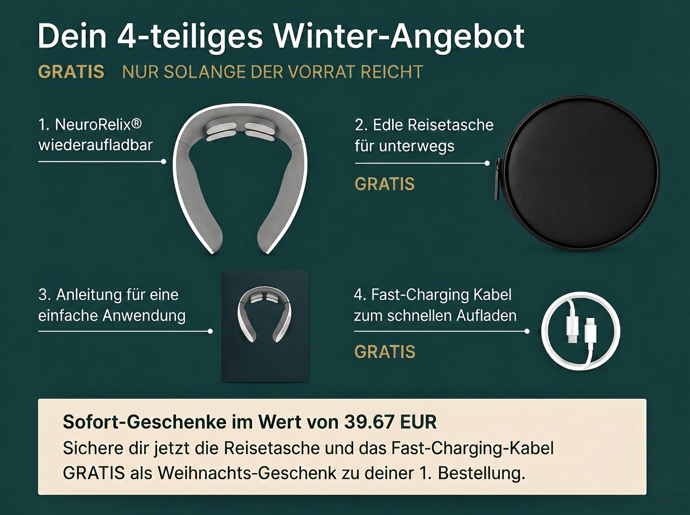 *NeuroRelix®Pro 3-in-1-Lösung gegen Tinnitus