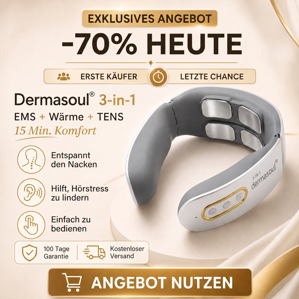 Dermasoul® 3-in-1 | Nackenentspannung | Exklusives Angebot -70 %