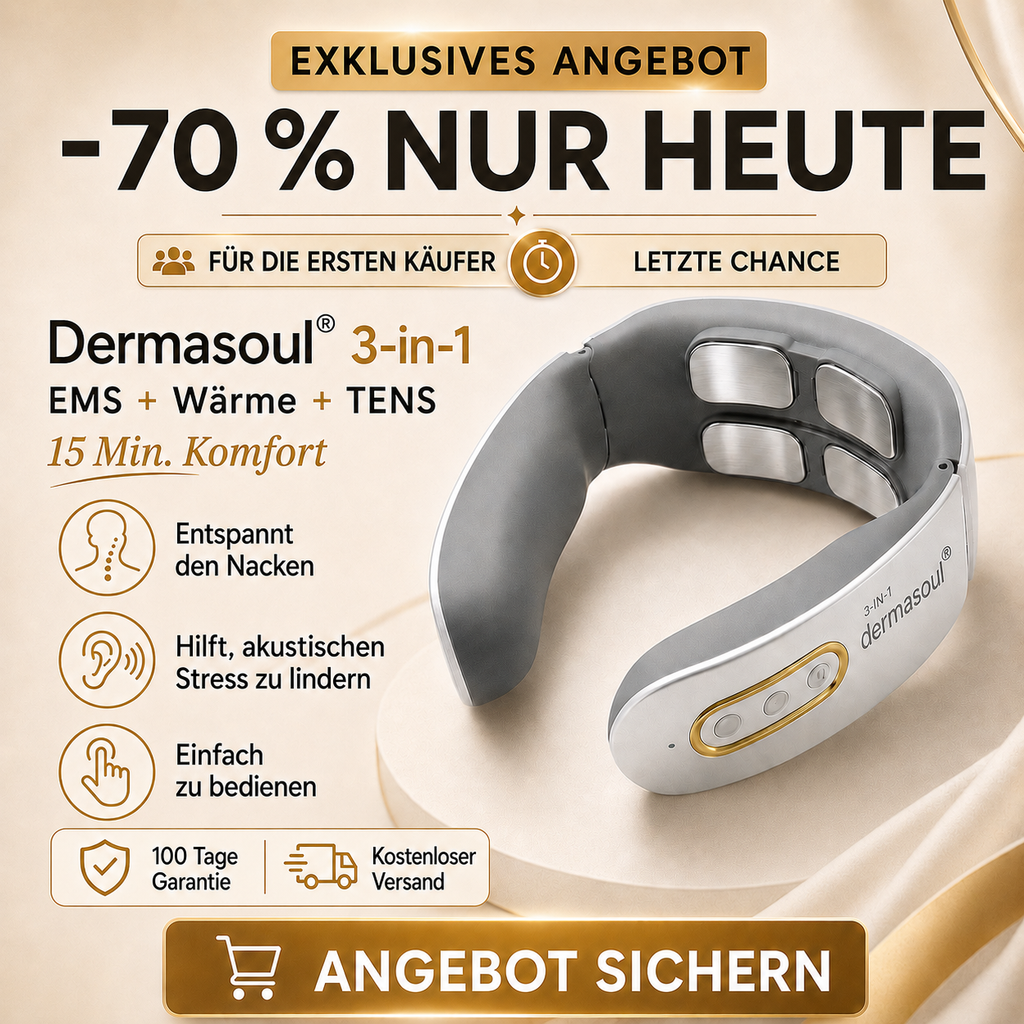 Dermasoul® 3-in-1 | Nackenverspannungen | Exklusives Angebot -70 %